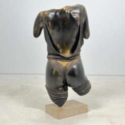 Christian Defays moters torso skulptūra su apšvietimu 29x49x89 cm