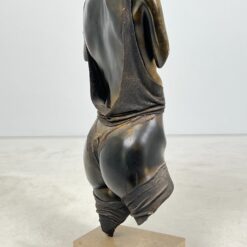 Christian Defays moters torso skulptūra su apšvietimu 29x49x89 cm