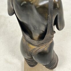 Christian Defays moters torso skulptūra su apšvietimu 29x49x89 cm