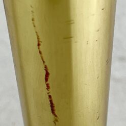 Auksinės spalvos metalinio rėmo konsolė su stiklu 43x121x86 cm