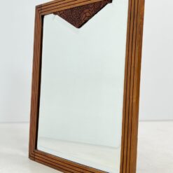 Art deco stiliaus veidrodis ąžuoliniame rėme 5x63x77 cm