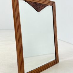 Art deco stiliaus veidrodis ąžuoliniame rėme 5x63x77 cm