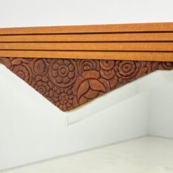 Art deco stiliaus veidrodis ąžuoliniame rėme 5x63x77 cm