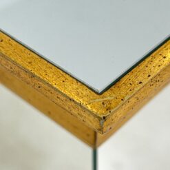 Veidrodinė kolona su aukso spalvos detalėmis 30,5×30,5×120,5 cm