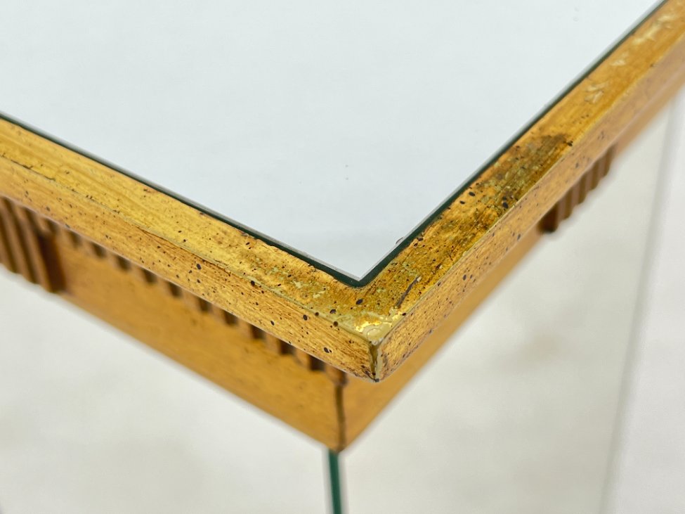 DP0002-kolonos-11 Veidrodinė kolona su aukso spalvos detalėmis 30,5×30,5×120,5 cm