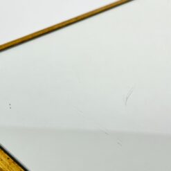 Veidrodinė kolona su aukso spalvos detalėmis 30,5×30,5×120,5 cm