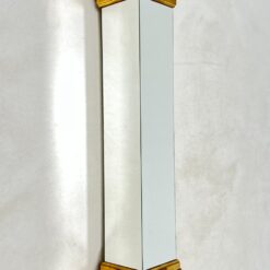 Veidrodinė kolona su aukso spalvos detalėmis 30,5×30,5×120,5 cm