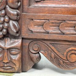 Drožinėta ąžuolinė skrynia 54x132x68 cm