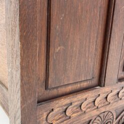 Drožinėta ąžuolinė skrynia 54x132x68 cm