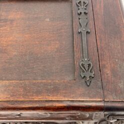 Drožinėta ąžuolinė skrynia 54x132x68 cm