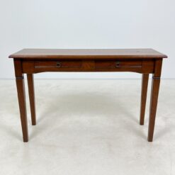 Klasikinio stiliaus ąžuolinė konsolė su dviejais stalčiais 41x119,5x76 cm