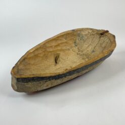 Pakabinama medinė afrikietiška kaukė su metalo apkaustais 11x20x42 cm