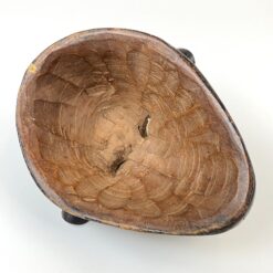 Pakabinama medinė afrikietiška Kongo Respublikos Kifwebe kaukė 12x24x29 cm