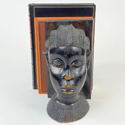 Knygų laikikliai su afrikietiškais biustais 2 vnt. kompl. 13x14x22 cm