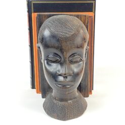 Knygų laikikliai su afrikietiškais biustais 2 vnt. kompl. 13x14x22 cm