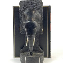 Mediniai knygų laikikliai su dramblių biustais 2 vnt. kompl. 11x10x26,5 cm