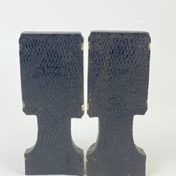 Mediniai knygų laikikliai su dramblių biustais 2 vnt. kompl. 11x10x26,5 cm