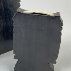 Mediniai knygų laikikliai su afrikiečių biustais 2 vnt. kompl. 13×9,5×21 cm