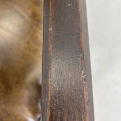 Ąžuolinio rėmo krėslas aukštu atlošu su eko oda 77x61x129 cm, 49 cm