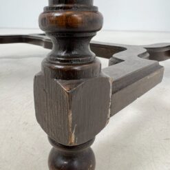 Ąžuolinio rėmo krėslas aukštu atlošu su eko oda 77x61x129 cm, 49 cm