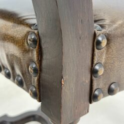 Ąžuolinės kėdės su eko oda 4 vnt. komplektas 63x54x110,5 cm, 50 cm