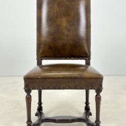 Ąžuolinės kėdės su eko oda 4 vnt. komplektas 63x54x110,5 cm, 50 cm