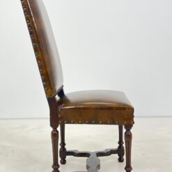 Ąžuolinės kėdės su eko oda 4 vnt. komplektas 63x54x110,5 cm, 50 cm