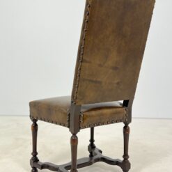 Ąžuolinės kėdės su eko oda 4 vnt. komplektas 63x54x110,5 cm, 50 cm