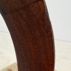 Raudonmedžio kėdė su ratukais ant priekinių kojų 54x50x91,5 cm, 46 cm