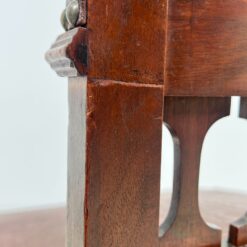 Raudonmedžio kėdės su eko oda 6 vnt. komplektas 54x50x100,5 cm, 51 cm