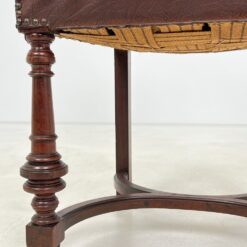 Raudonmedžio kėdės su eko oda 6 vnt. komplektas 54x50x100,5 cm, 51 cm