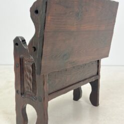 Ąžuolinis suoliukas, transformuojamas į staliuką 37x80x83 cm, 44 cm