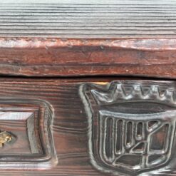 Ąžuolinis suoliukas, transformuojamas į staliuką 37x80x83 cm, 44 cm