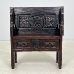 Ąžuolinis suoliukas, transformuojamas į staliuką 37x80x83 cm, 44 cm