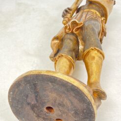 Medinė Blackamoor stiliaus žvakidė 35x33x136 cm