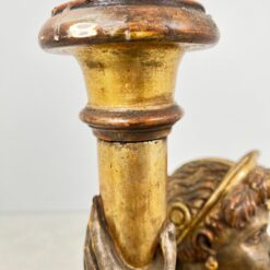 Medinė Blackamoor stiliaus žvakidė 35x33x136 cm