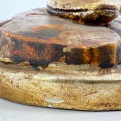 Medinė Blackamoor stiliaus žvakidė 35x33x136 cm