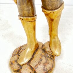 Medinė Blackamoor stiliaus žvakidė 35x33x136 cm