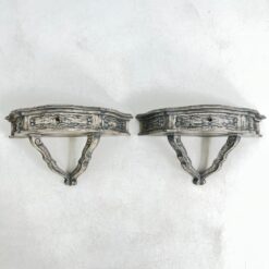 Pakabinamos medinės konsolės su stalčiais 2 vnt. komplektas 23x58x31,5 cm