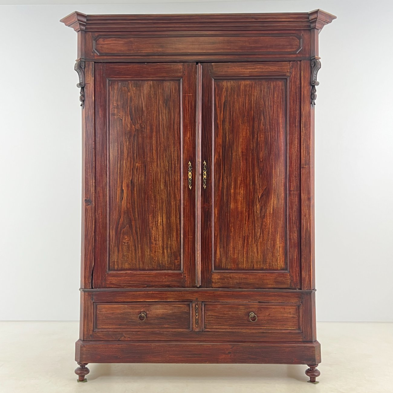 DP0065-spintos-0 Medinė dviejų durų ir dviejų stalčių spinta 70x180x225 cm