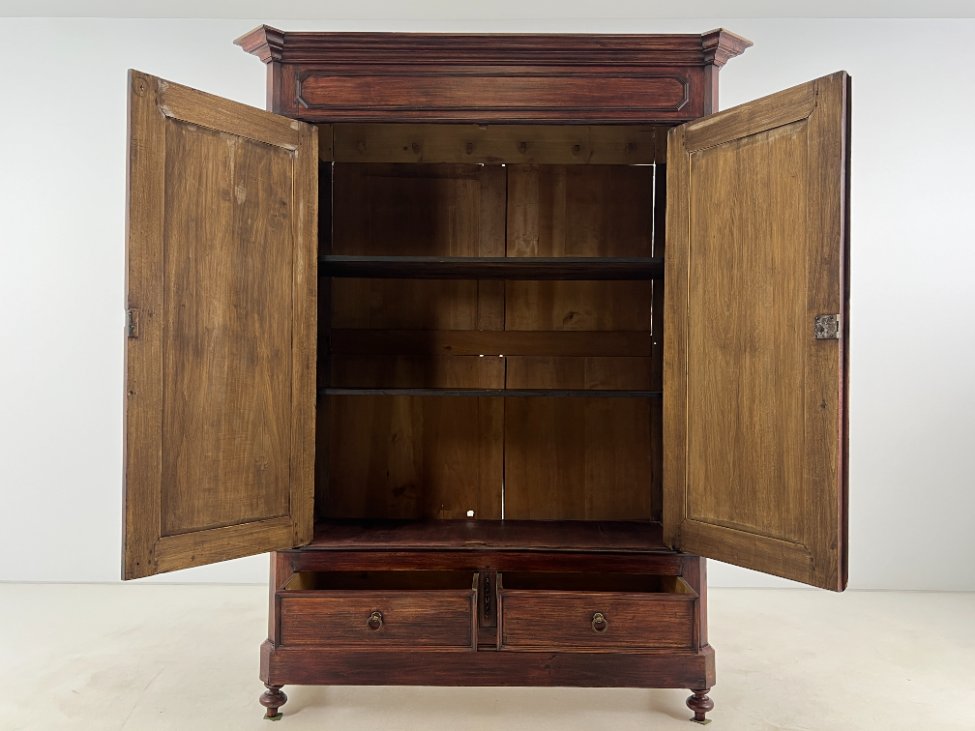 DP0065-spintos-5 Medinė dviejų durų ir dviejų stalčių spinta 70x180x225 cm