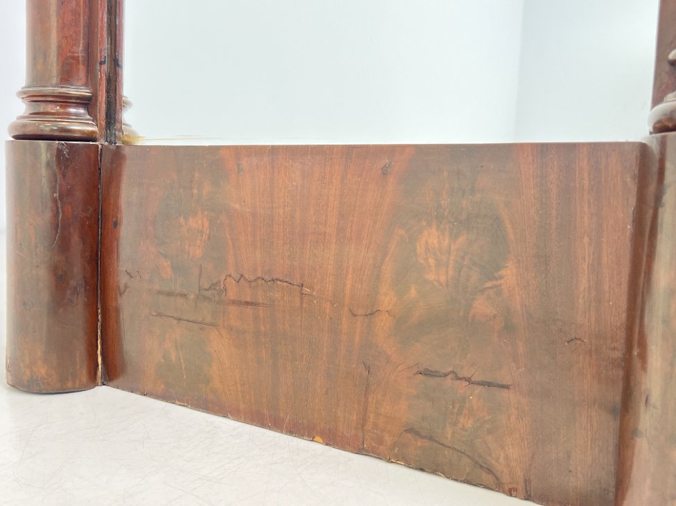 E0975-veidrodziai-12 Veidrodis senoviniame raudonmedžio rėme 9x70x143 cm