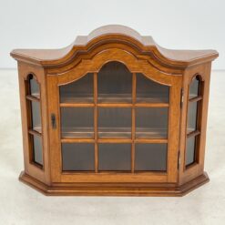 Ąžuolinė pakabinama spintelė su stiklu 20,5x81x65 cm