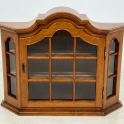 Ąžuolinė pakabinama spintelė su stiklu 20,5x81x65 cm