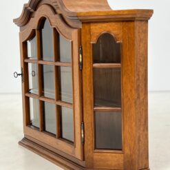 Ąžuolinė pakabinama spintelė su stiklu 20,5x81x65 cm