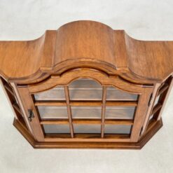 Ąžuolinė pakabinama spintelė su stiklu 20,5x81x65 cm