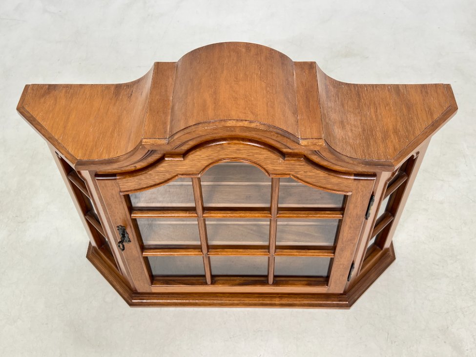 HB0029-spinteles-5 Ąžuolinė pakabinama spintelė su stiklu 20,5x81x65 cm