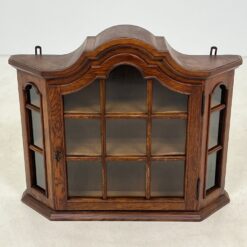 Ąžuolinė pakabinama spintelė su stiklu 19,5×78,5×65,5 cm