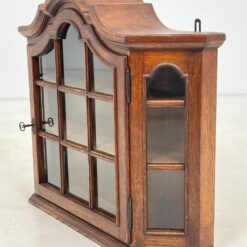 Ąžuolinė pakabinama spintelė su stiklu 19,5×78,5×65,5 cm