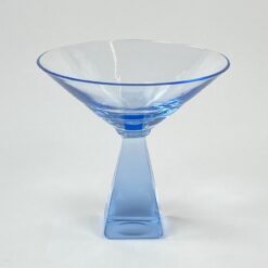 Trelleborgs Glasbruk mėlyno stiklo taurelė 50 ml 8,5x8,5x8,5 cm